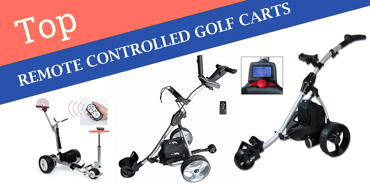 Remote controlled golf carts